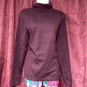 Talbots Burgundy Turtle Neck Sweater